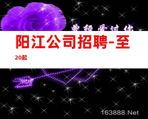 阳江公司招聘-至20起