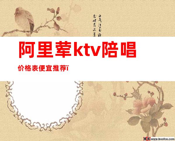 阿里荤ktv陪唱价格表便宜推荐（ktv一个陪唱多少钱）