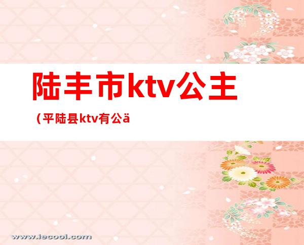 陆丰市ktv公主（平陆县ktv有公主吗）