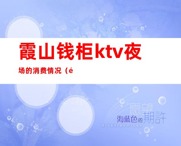 霞山钱柜ktv夜场的消费情况（霞浦钱柜KTV）