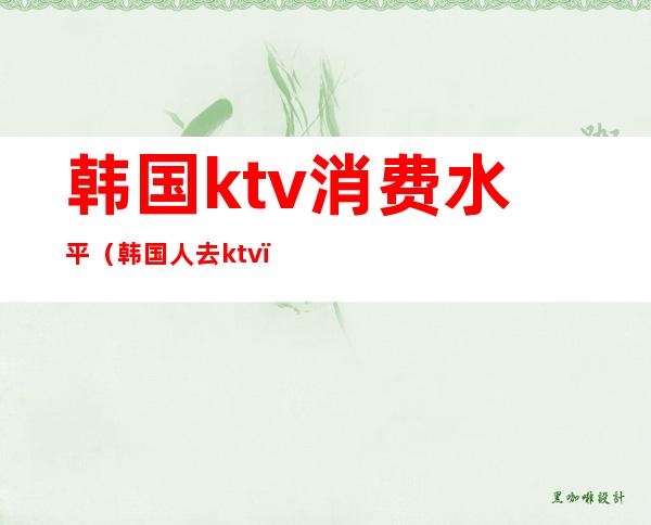 韩国ktv消费水平（韩国人去ktv）