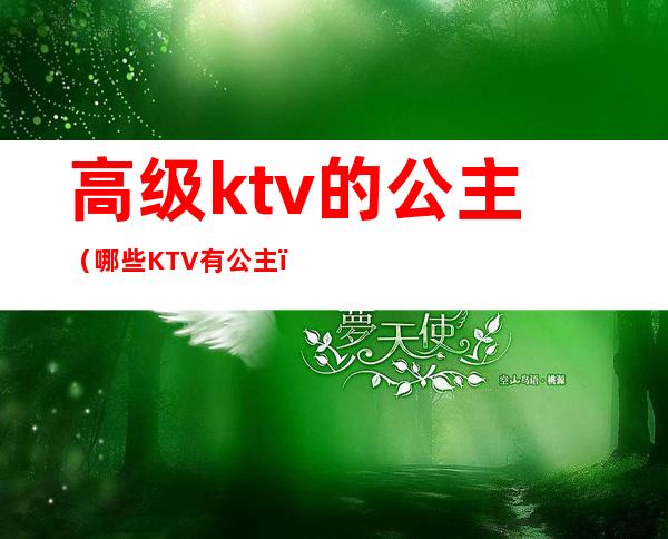 高级ktv的公主（哪些KTV有公主）