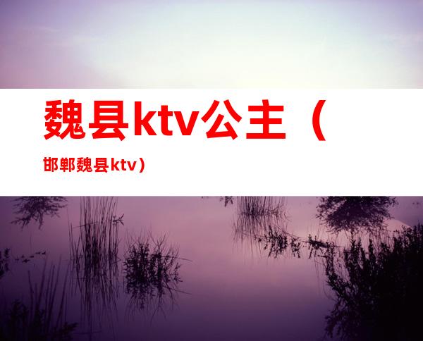 魏县ktv公主（邯郸魏县ktv）