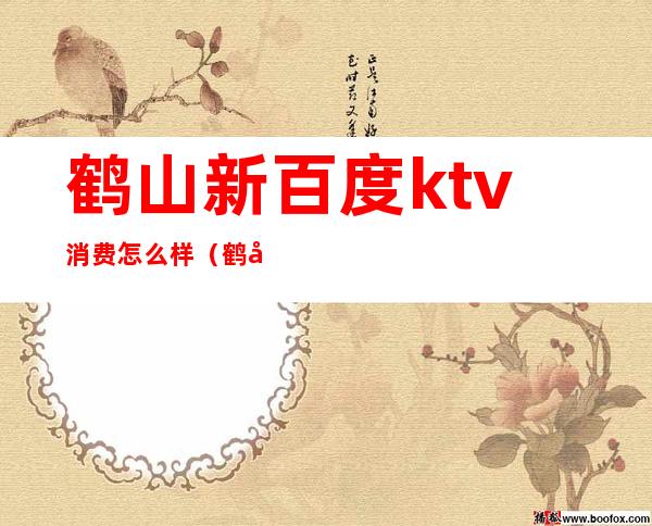 鹤山新百度ktv消费怎么样（鹤壁新镇KTV）