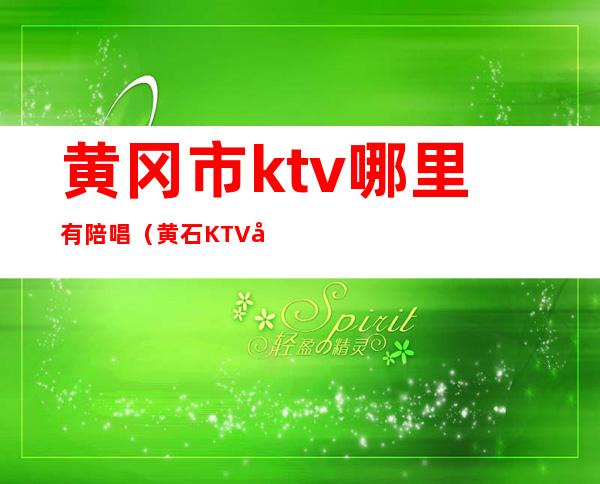 黄冈市ktv哪里有陪唱（黄石KTV哪里有陪唱的）