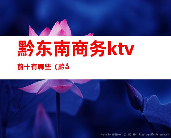 黔东南商务ktv前十有哪些（黔城ktv价格合适）