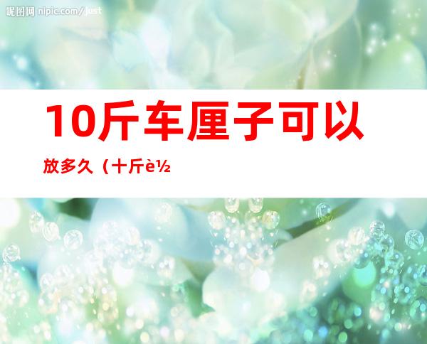 10斤车厘子可以放多久（十斤车厘子能放多久）