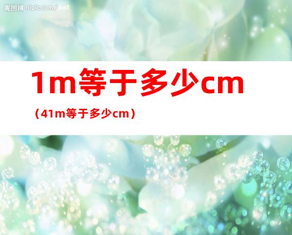 1m等于多少cm（4.1m等于多少cm）