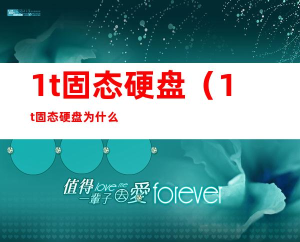 1t固态硬盘（1t固态硬盘为什么不建议分区）