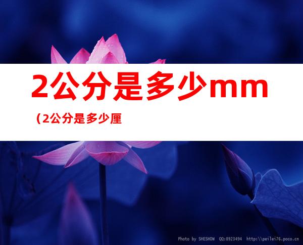 2公分是多少mm（2公分是多少厘米?）