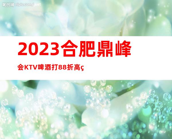 2023合肥鼎峰会KTV啤酒打88折高端娱乐会所 – 合肥肥东商务KTV