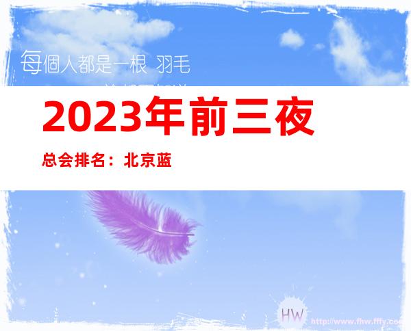 2023年前三夜总会排名：北京蓝爵会所KTV攻略消费