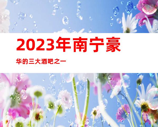 2023年南宁豪华的三大酒吧之一南宁特斯拉好酒吧