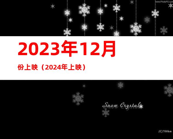 2023年12月份上映（2024年上映）