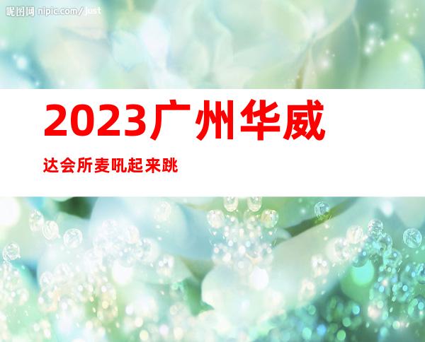 2023广州华威达会所麦吼起来跳娱乐会所节目棒 – 广州增城府前街商务KTV