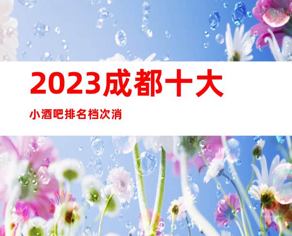 2023.成都十大小酒吧排名档次消费情况