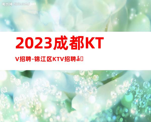 2023成都KTV招聘-锦江区KTV招聘元起步