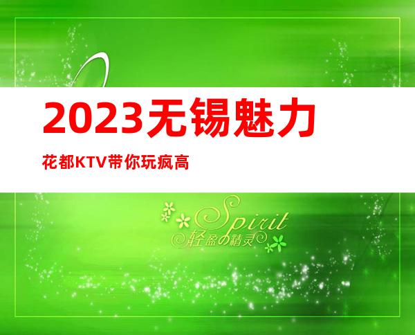 2023无锡魅力花都KTV带你玩疯高端娱乐会所 – 无锡崇安广益街道商务KTV