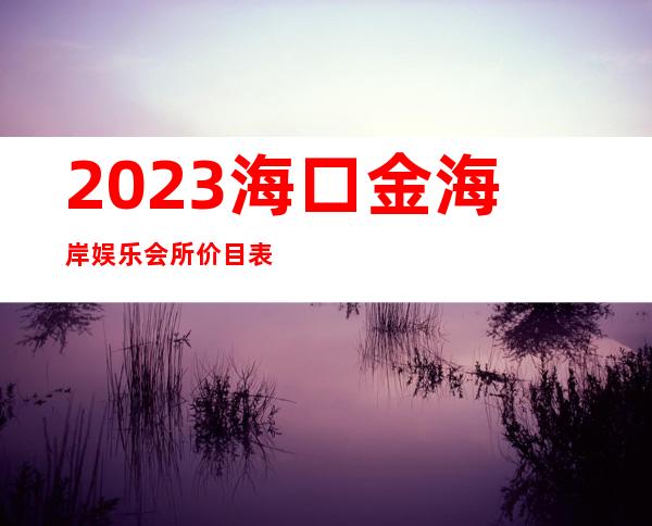 2023海口金海岸娱乐会所价目表图片夜场消费怎么样 – 海口美兰海府商务KTV