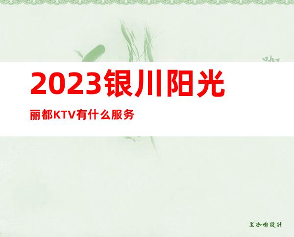 2023银川阳光丽都KTV有什么服务娱乐会所价格 – 银川西夏商务KTV