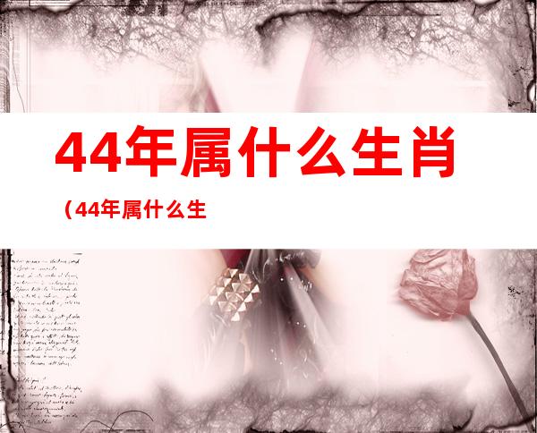 44年属什么生肖（44年属什么生肖）