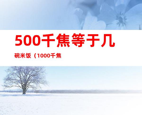 500千焦等于几碗米饭（1000千焦等于几碗米饭）