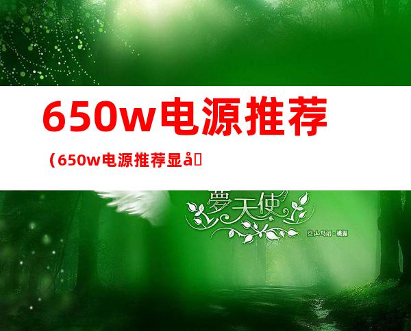 650w电源推荐（650w电源推荐显卡）