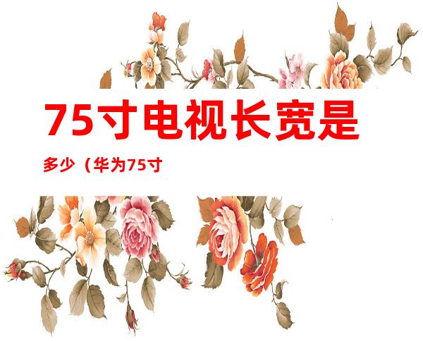 75寸电视长宽是多少（华为75寸电视长宽是多少）