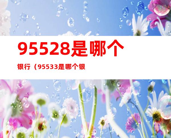 95528是哪个银行（95533是哪个银行）