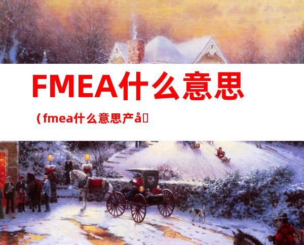 FMEA什么意思（fmea什么意思产品审核检查表中FP什么意思）