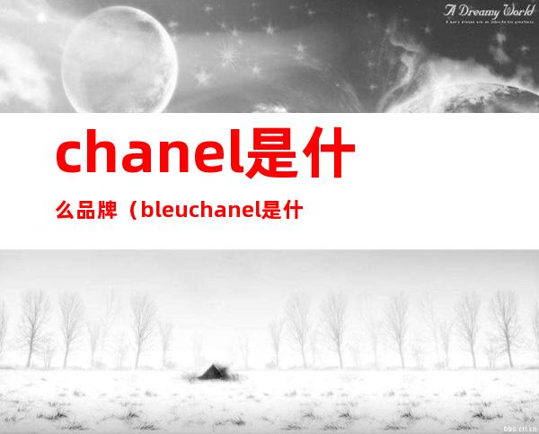 chanel是什么品牌（bleuchanel是什么品牌）