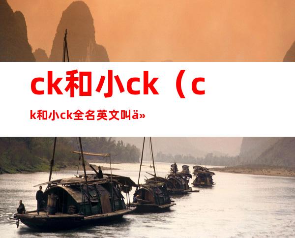 ck和小ck（ck和小ck全名英文叫什么）