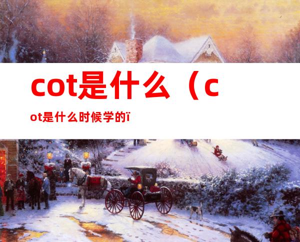 cot是什么（cot是什么时候学的）