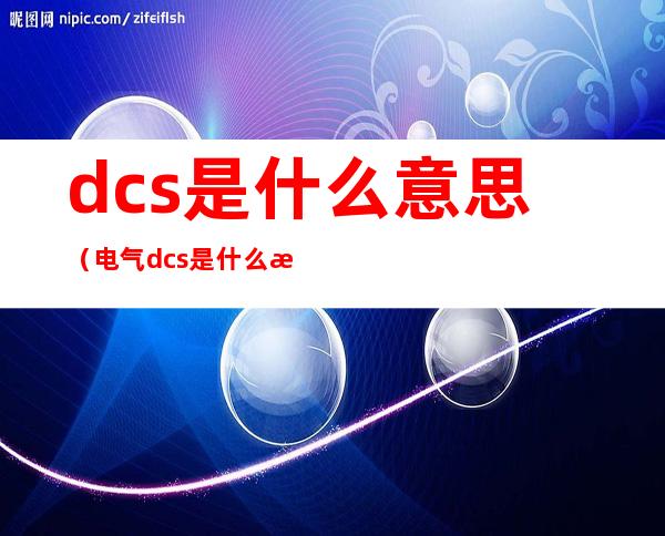 dcs是什么意思（电气dcs是什么意思）