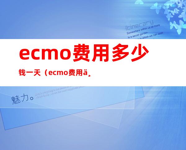 ecmo费用多少钱一天（ecmo费用一小时多少钱）