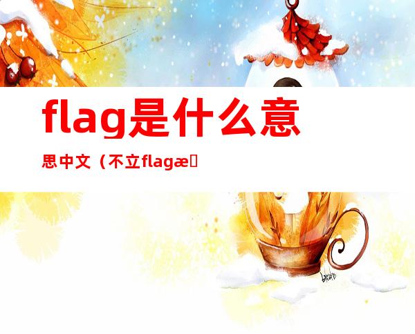 flag是什么意思中文（不立flag是什么意思中文）