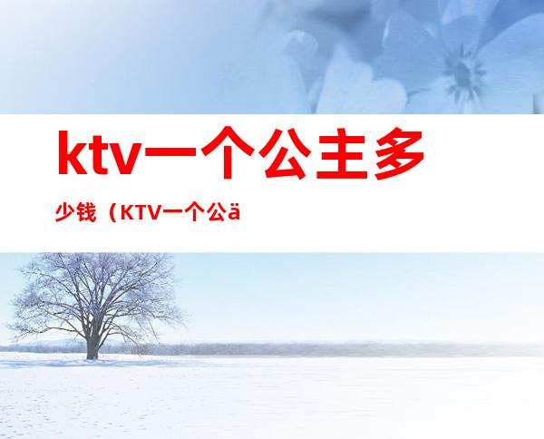 ktv一个公主多少钱（KTV一个公主多少钱）