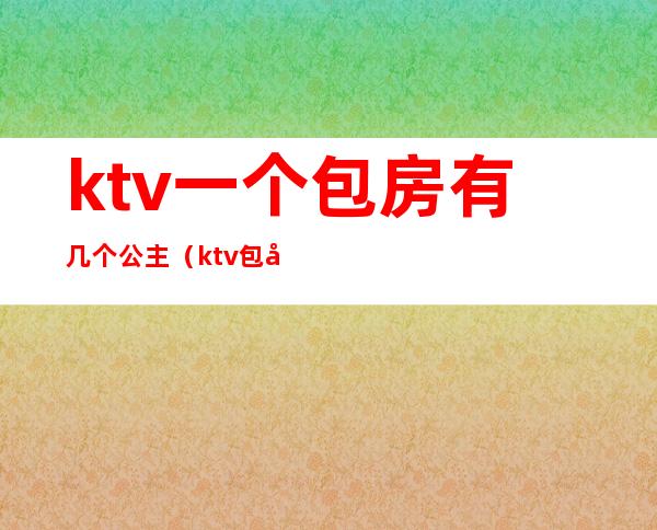 ktv一个包房有几个公主（ktv包厢公主做什么的）