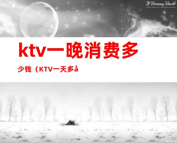 ktv一晚消费多少钱（KTV一天多少钱）