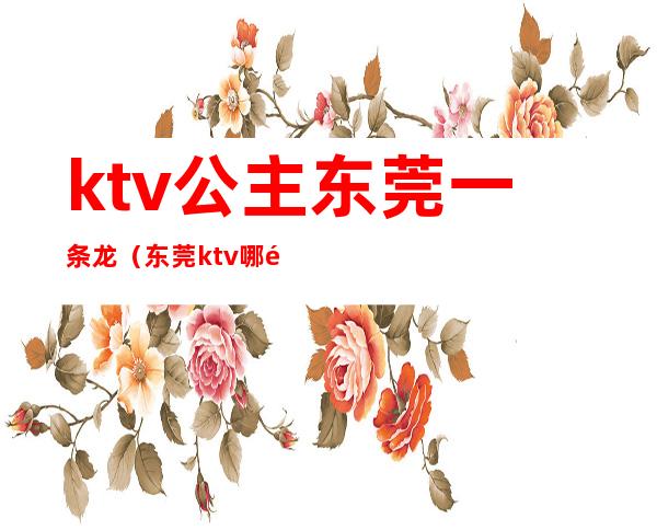 ktv公主东莞一条龙（东莞ktv哪里有包厢公主）