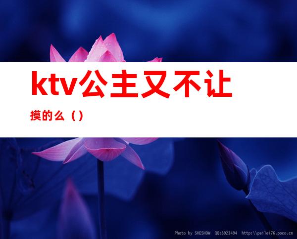 ktv公主又不让摸的么（）