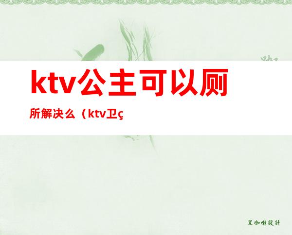 ktv公主可以厕所解决么（ktv卫生间可以和公主玩吗）