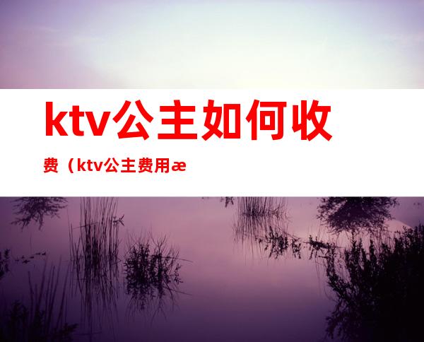 ktv公主如何收费（ktv公主费用怎么给）