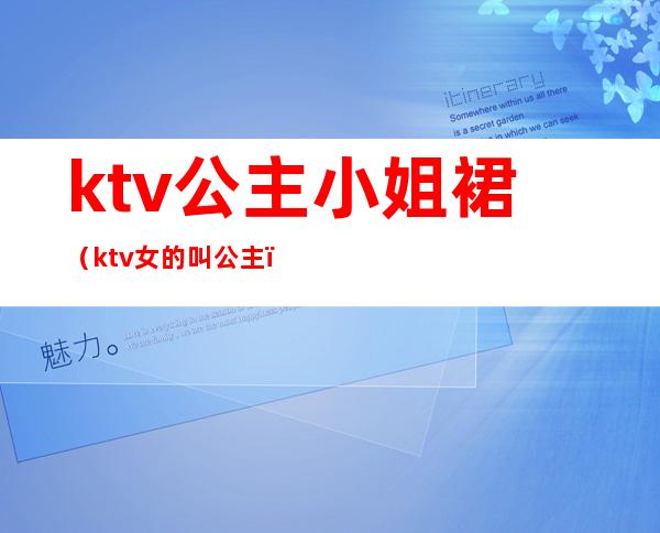 ktv公主小姐裙（ktv女的叫公主）