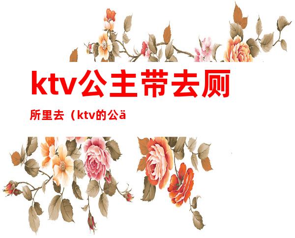 ktv公主带去厕所里去（ktv的公主怎么带出去）