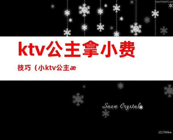 ktv公主拿小费技巧（小ktv公主怎么收费）