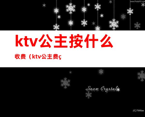 ktv公主按什么收费（ktv公主费用多少）