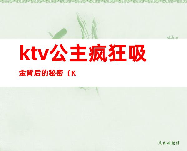 ktv公主疯狂吸金背后的秘密（KTV当公主真实经历）