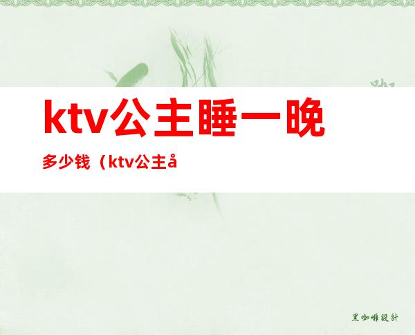 ktv公主睡一晚多少钱（ktv公主多少钱一人）