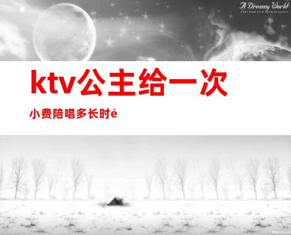 ktv公主给一次小费陪唱多长时间（ktv陪唱小费给多少）